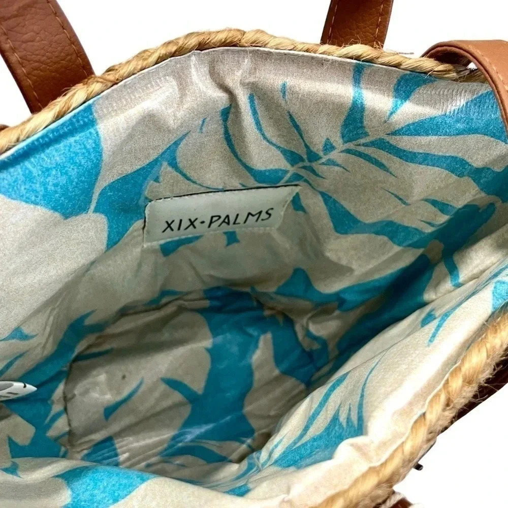 NWT XIX Palms The Shorebreak Woven Insulated Picnic Cooler Bag - Picture 3 of 5